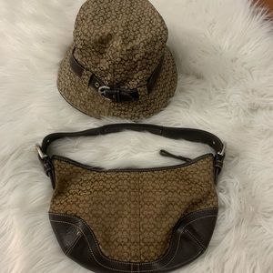 Coach purse & hat set